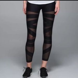 Lululemon High Times Pant Tech Mesh Shine (Black)